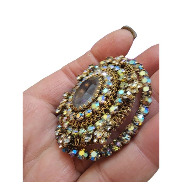 Vintage Rare Spectacular Dazzling Signed Austria Articulating Brooch (A1919) - Picture 4 of 8